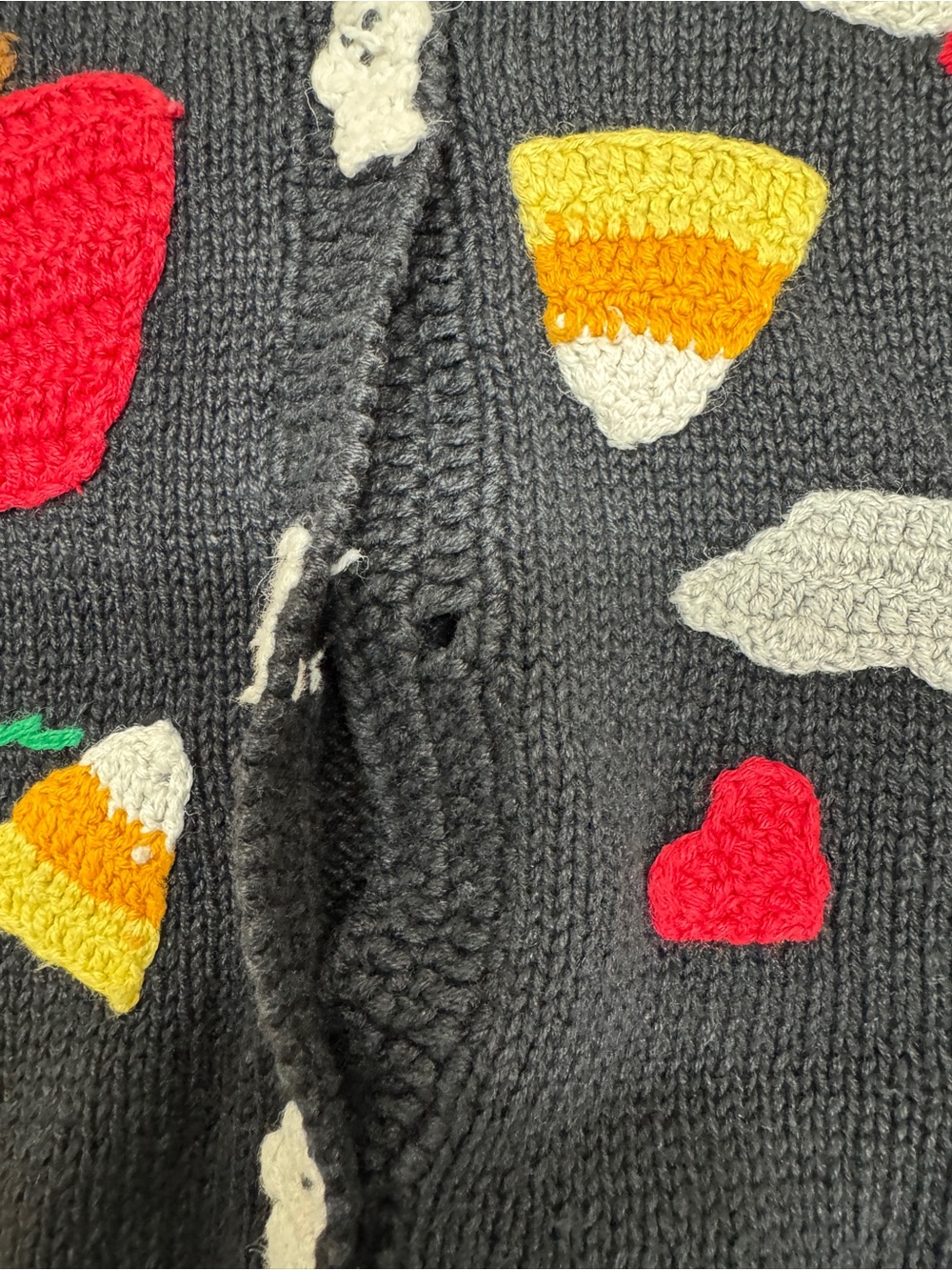 Vintage 90s Eagle’s Eye Handknit Halloween Vest - Picture 11 of 11